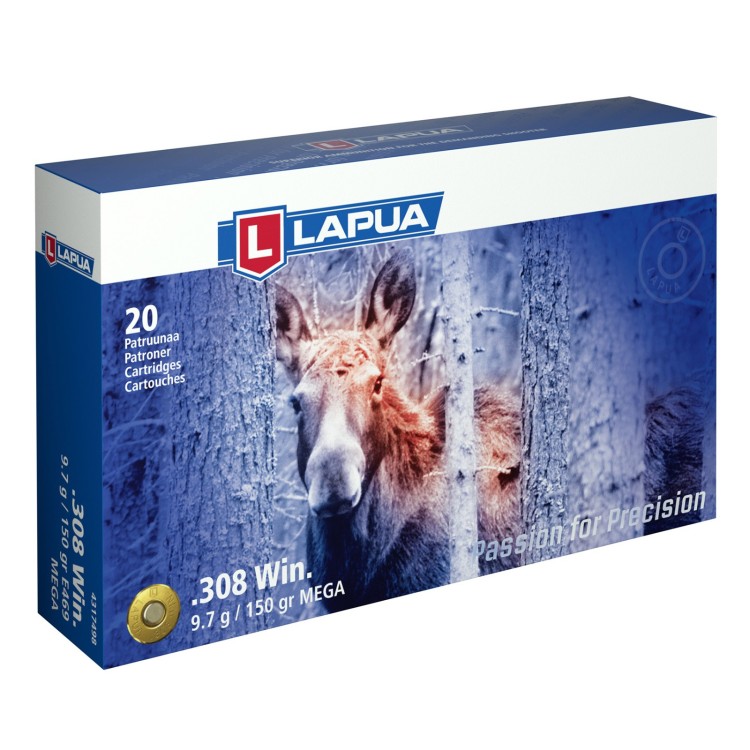 BALA CARABINA LAPUA MEGA .308 WIN 185 Grs SP