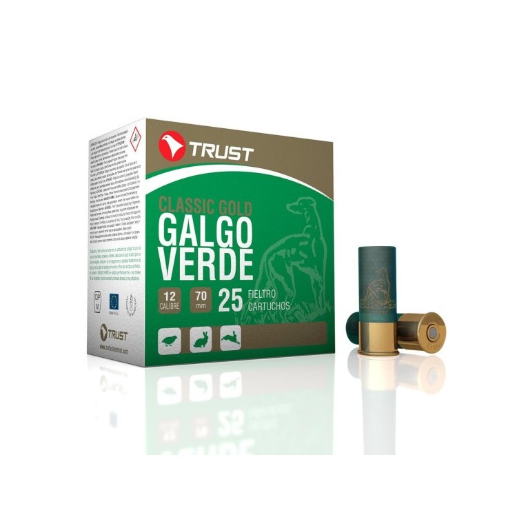 CARTUCHO TRUST GALGO VERDE 32 grs CARTUCHO TRUST GALGO VERDE 32 grs