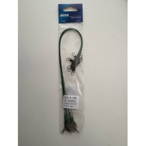 CABO DE AÇO C/DESTORÇEDOR- VERDE 12"