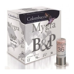 CARTUCHO B&P cal.12  MYGRA COLOMBACCIO 36g Nº5.5