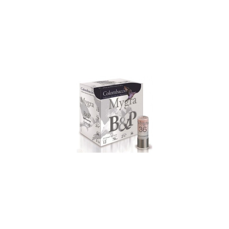 CARTUCHO B&P cal.12  MYGRA COLOMBACCIO 36g Nº5.5