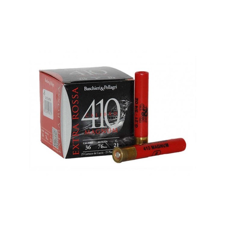 CARTUCHO B&P cal. 410 EXTRA ROSSA MAG 21g Nº9.5